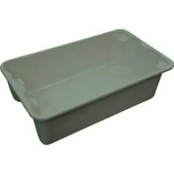 Mfg Tray Molded Fiberglass Toteline Nest and Stack Tote 780208 - 17-7/8" x10"-5/8" x 5" Gray 7802085172